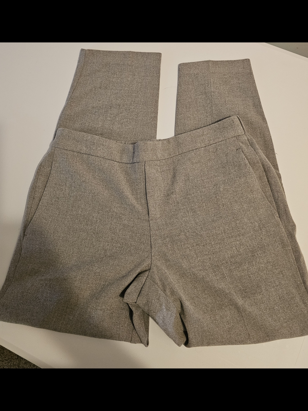 Old Navy Gray Straight-Leg Dress Pants